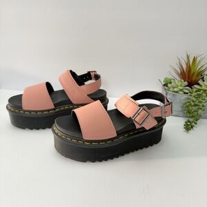 Dr. Martens Pink Platform Sandals